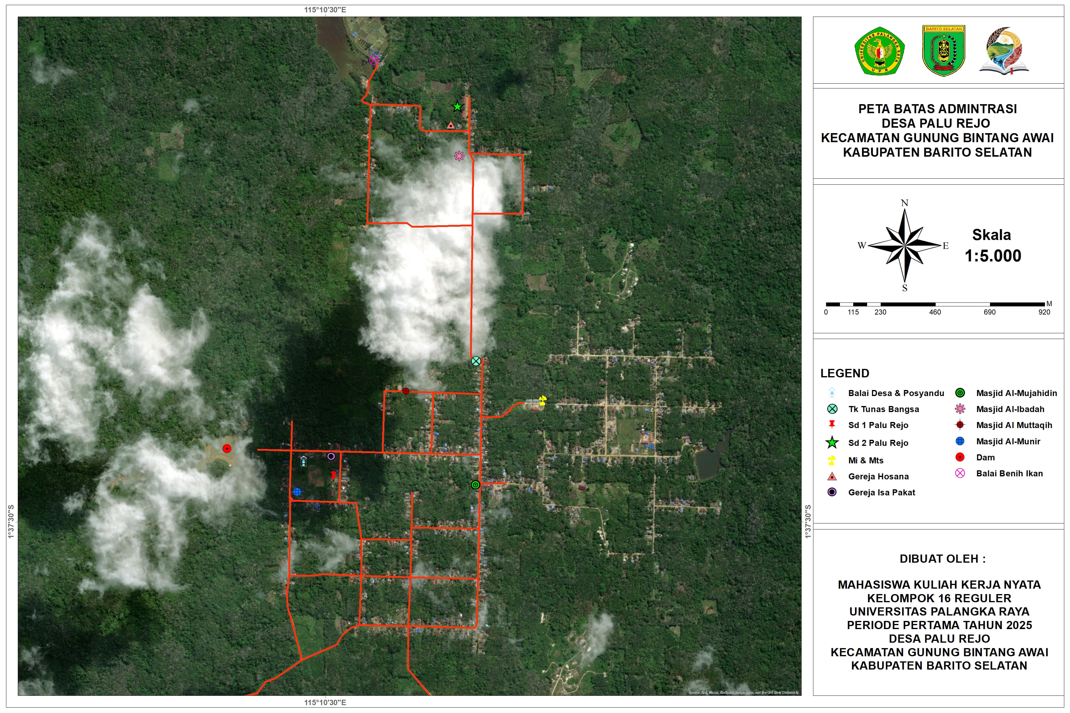 Denah Desa Palu Rejo
